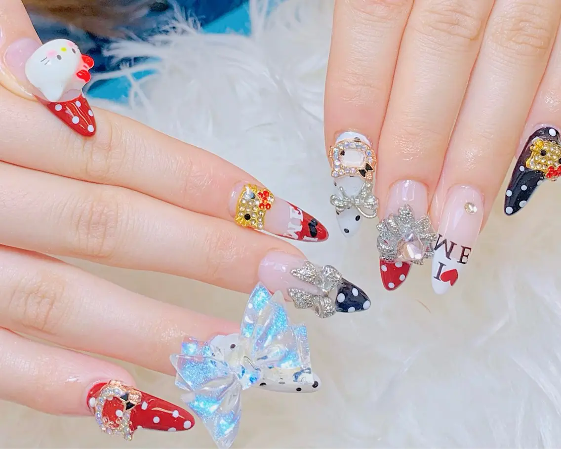 ネイル チークネイル 長さ出し フットネイル 韓国ネイル マグネットネイル ハンドネイル ハンドケア AN NAIL _HOAのネイルデザイン
