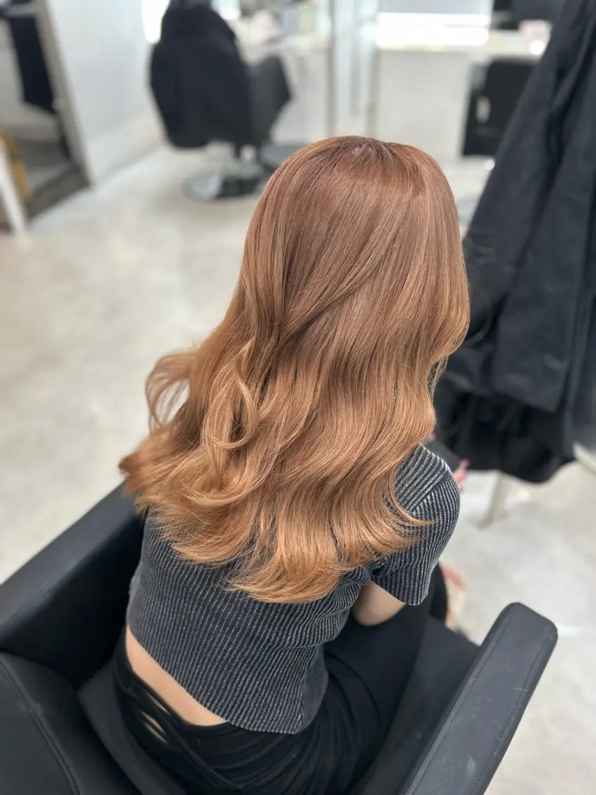 セミロング カット ヘアカラー トリートメント MAHO/透明感カラ ー/髪質改善🍒のヘアスタイル