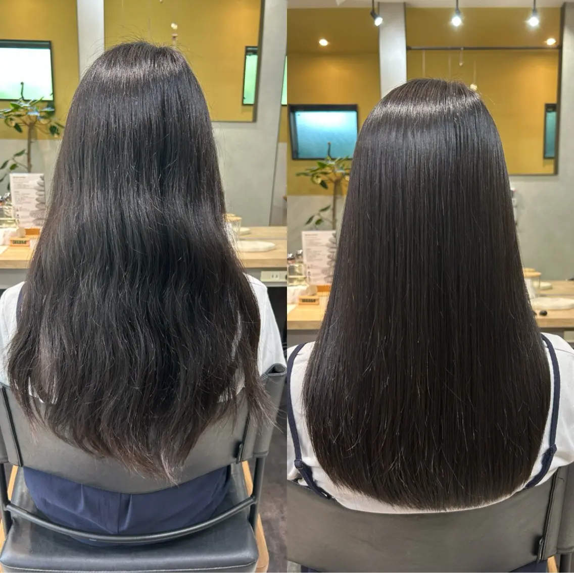 ロング パーマ 髪質改善 ストレートパーマ カット 縮毛矯正 トリートメント hub hair レイヤー/透明感のヘアスタイル