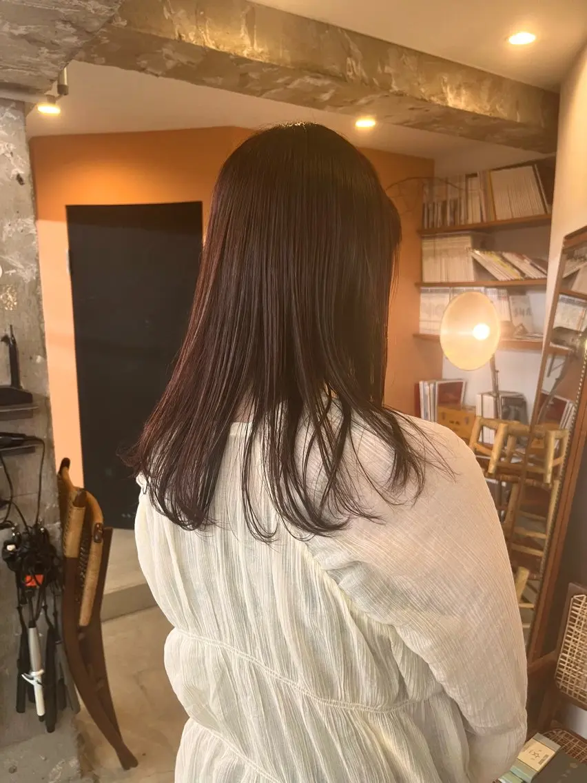ミディアム カラー hale misakiのヘアスタイル
