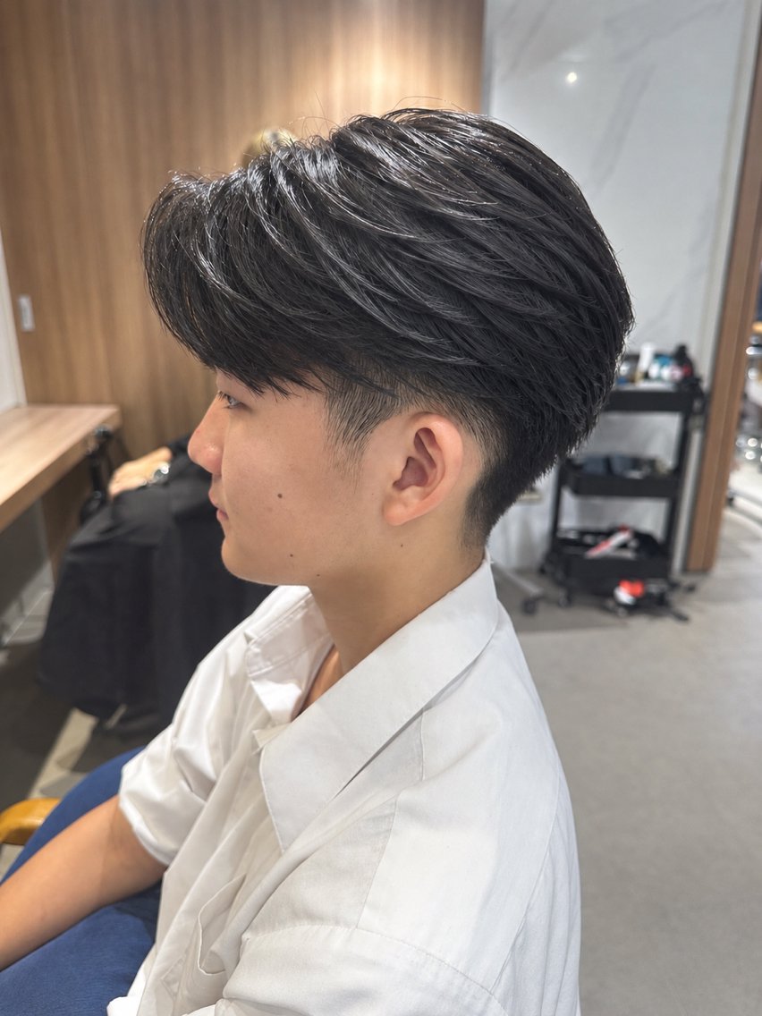 ショート メンズ メンズパーマ WAVY 松本 涼大朗のヘアスタイル