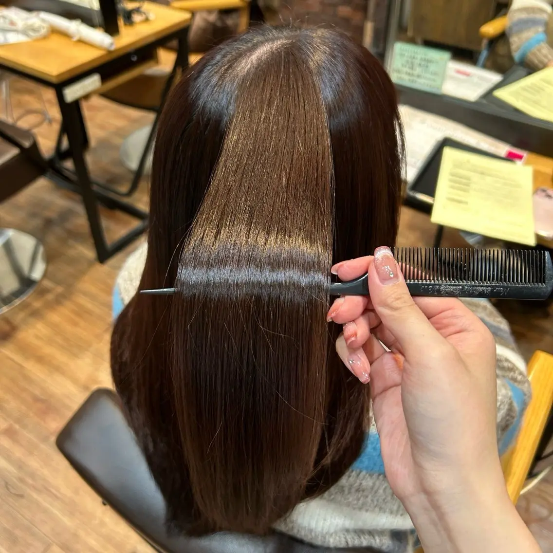 ロング カット ヘアカラー 征矢 錦糸町髪質改善のヘアスタイル