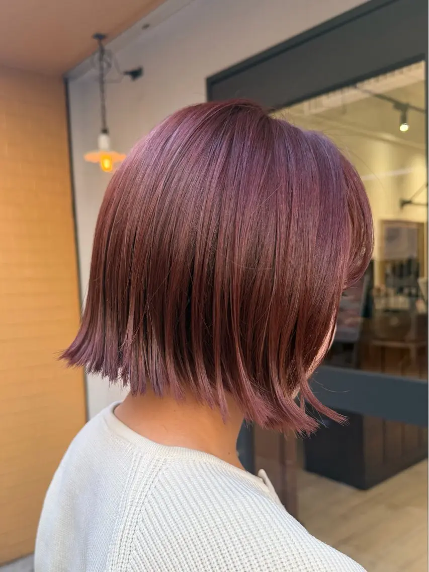 ショート カット ヘアカラー ヘッドスパ re view MIRUのヘアスタイル