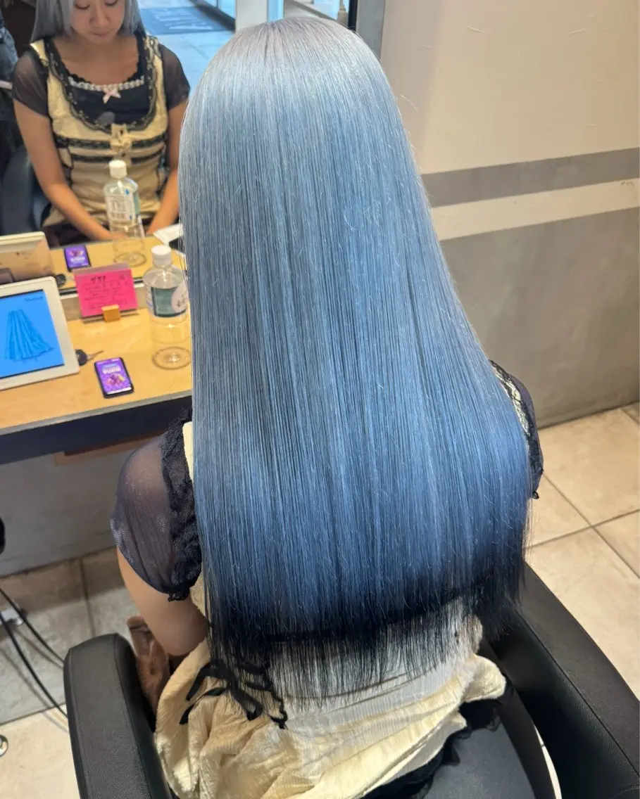 ロング ヘアカラー たかはし るなのヘアスタイル