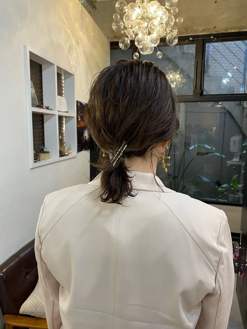 ミディアム ヘアアレンジ layer cut 店長/MIKUのその他イメージ