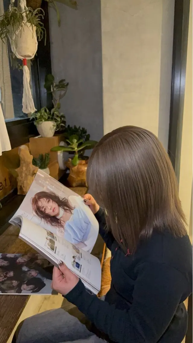 ミディアム カラー 大川 陽向のヘアスタイル