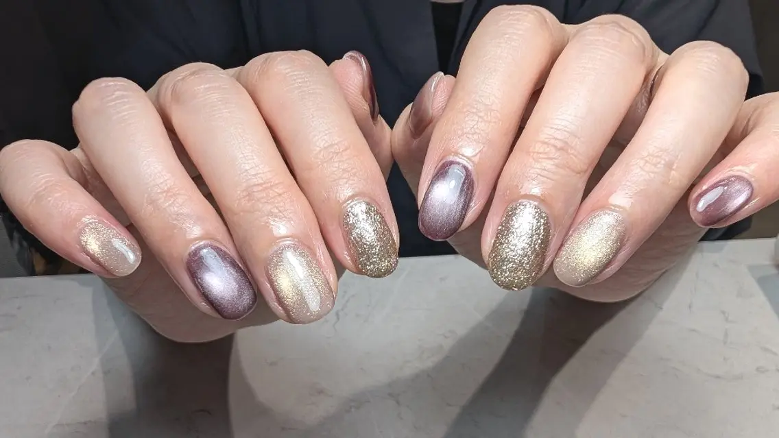 ネイル フラッシュネイル マグネットネイル REI SHIMOKITAのネイルデザイン