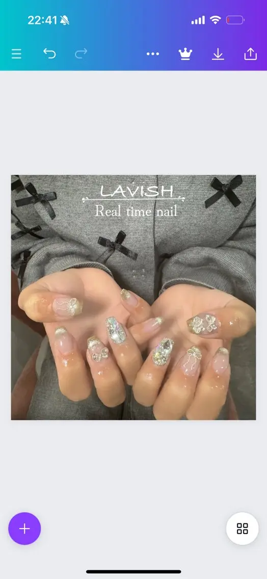 ネイル LAVISH 大和店 emi･:*+のネイルデザイン
