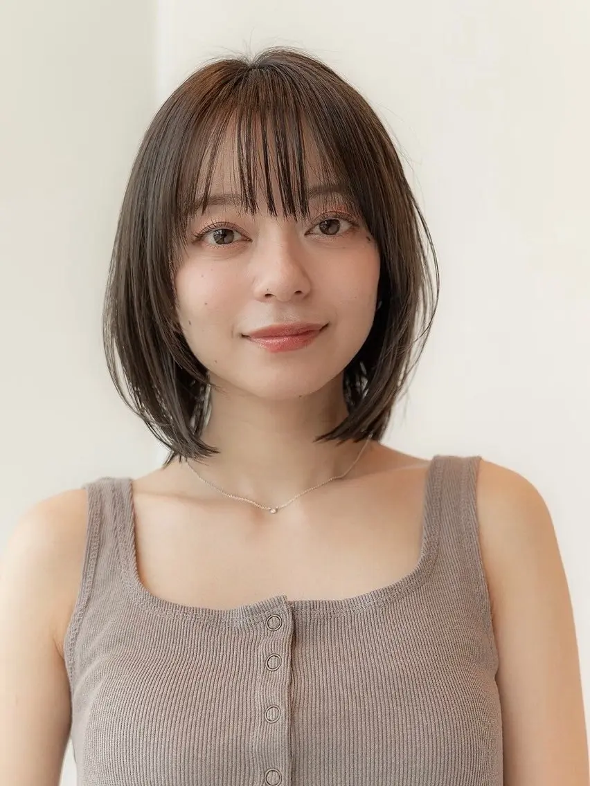 ミディアム 韓国ヘア⭐︎髪質改善 io（イオ）のヘアスタイル