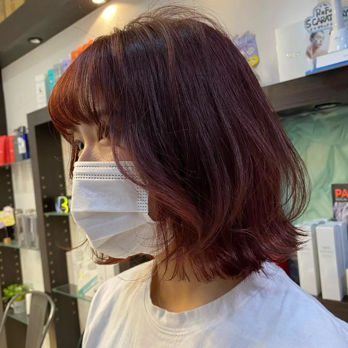 ショート カラー 酸スト/フェザー パーマ/三谷海斗のヘアスタイル