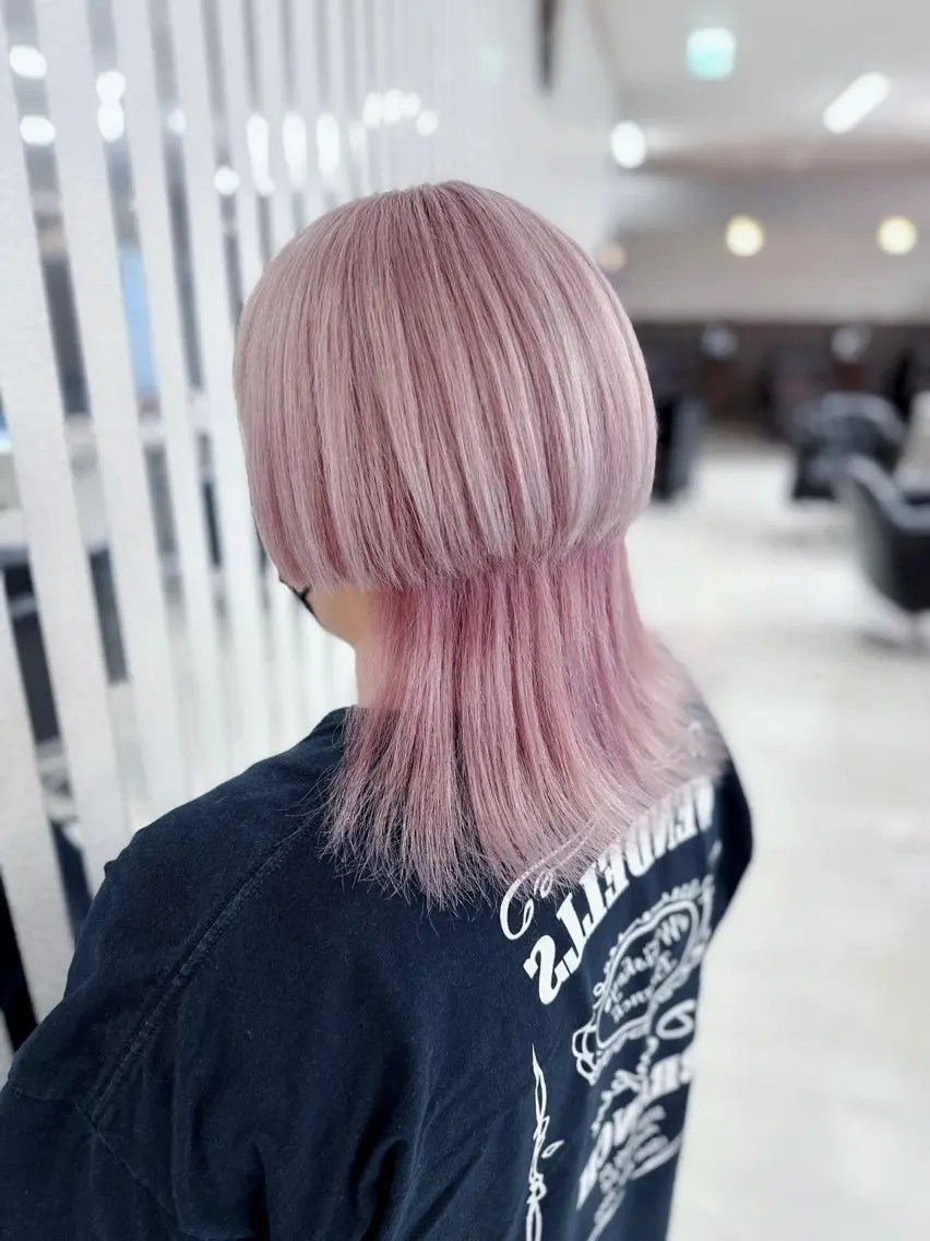 ミディアム カラー ブリーチ ダブルカラー ヘアカラー トリートメント YURI ✨のヘアスタイル