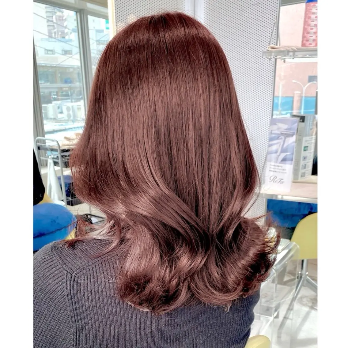 ミディアム カット ヘアカラー 森 隆秀/韓国ヘアのヘアスタイル