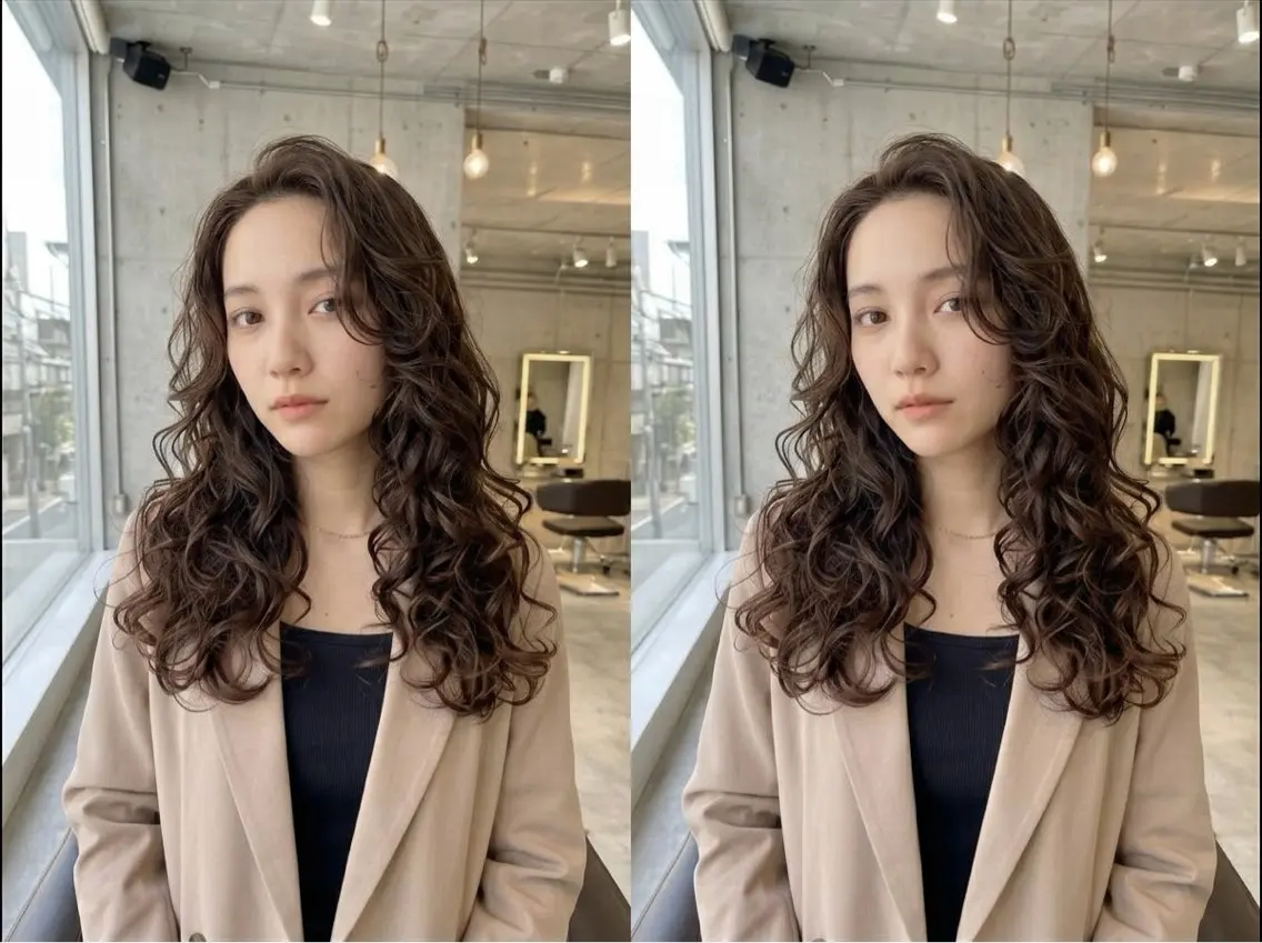 ロング パーマ カット パーマ ✨銀座デザインパーマ 大野✨のヘアスタイル