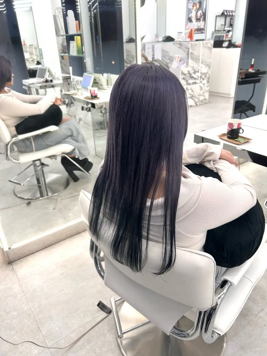 ロング カラー ヘアカラー ヘッドスパ 透明感カラー/ヘアア レンジ/はるか🤍のヘアスタイル
