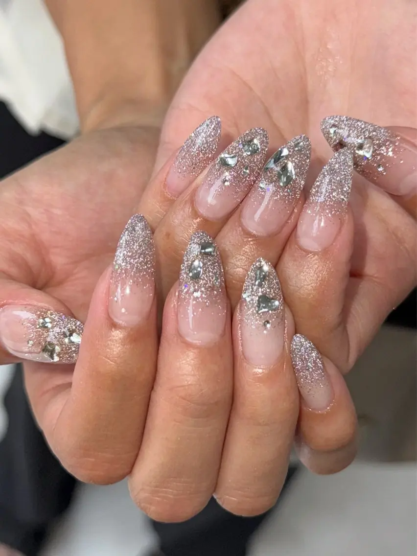 ネイル フラッシュネイル グラデーション ハンドネイル Nail salon Genieのネイルデザイン