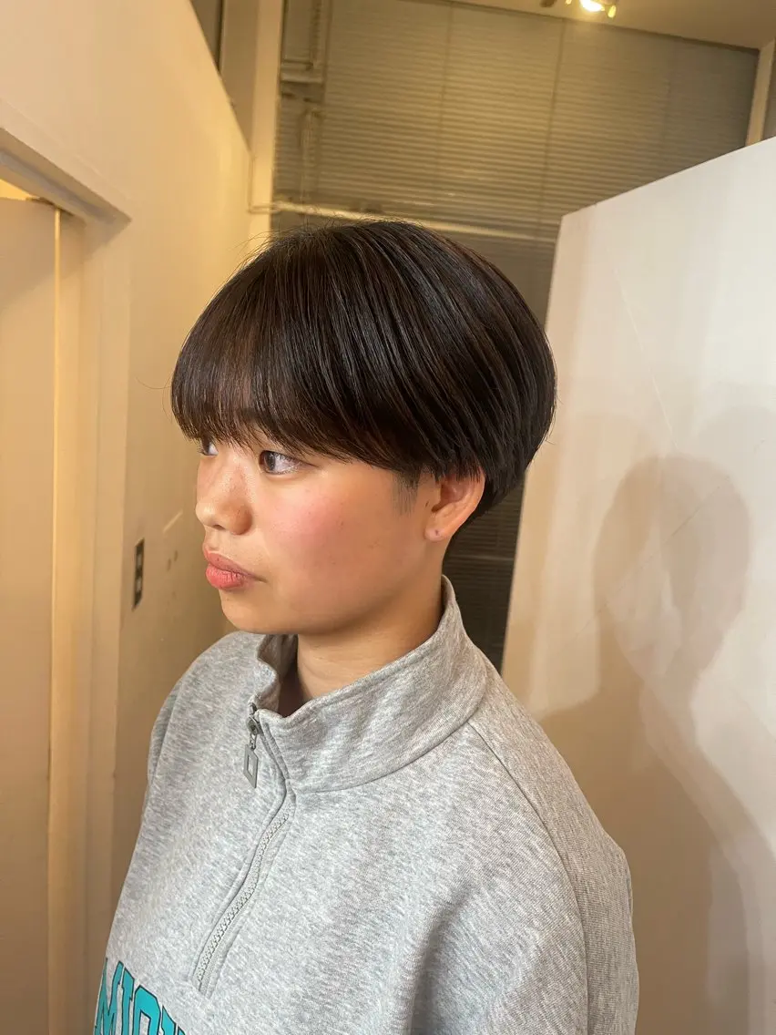 メンズ マッシュ シースルーマッシュ メンズショート 刈り上げ ボブ/レイヤー /河内温太のヘアスタイル