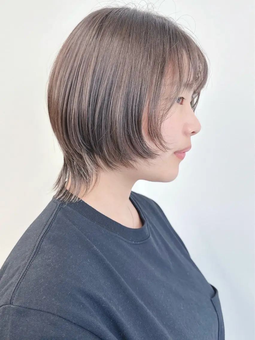 ショート カット ボブ/ゆるふわ ボブパーマ/とういのヘアスタイル