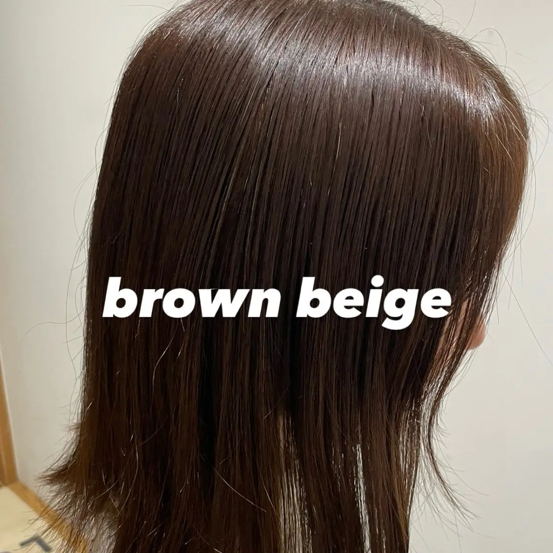 ミディアム カラー ベージュカラー ブリーチ ブラウンカラー ブラウンベージュ ブリーチなしカラー ちほ /ボブスタイルのヘアスタイル