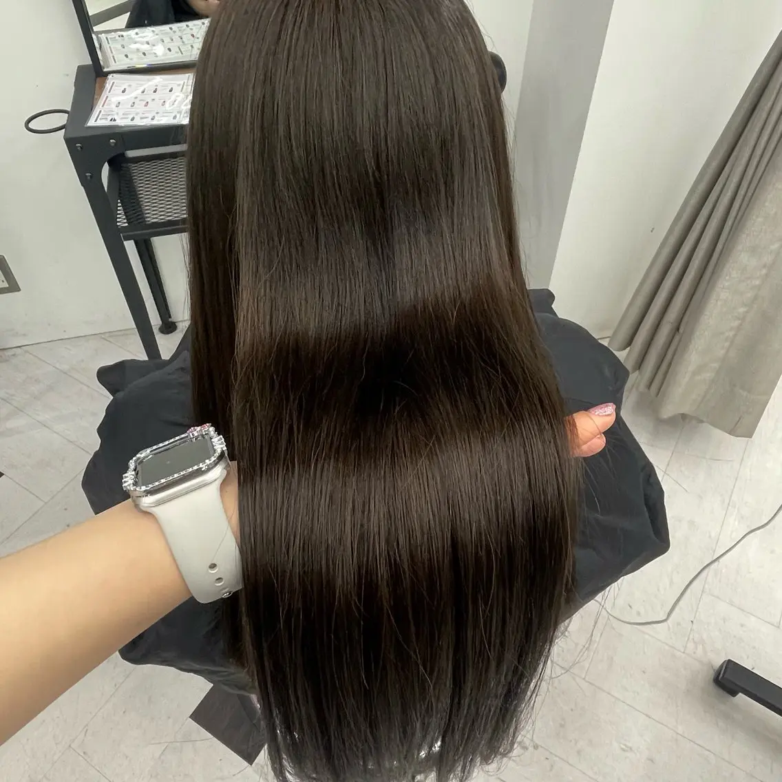 ロング カラー ヘアカラー ななみ.⋆𝜗𝜚 透明感カラー/まつパのマツエク・マツパデザイン