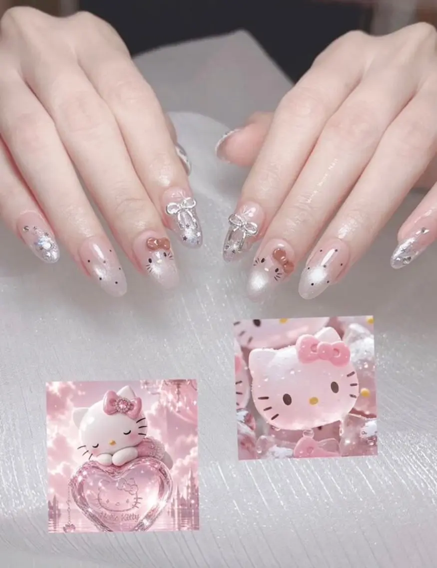 ネイル キラキラネイル 韓国ネイル マグネットネイル 持ち込み ネイルチップ ハンドネイル Himeka Bling.Nailのネイルデザイン