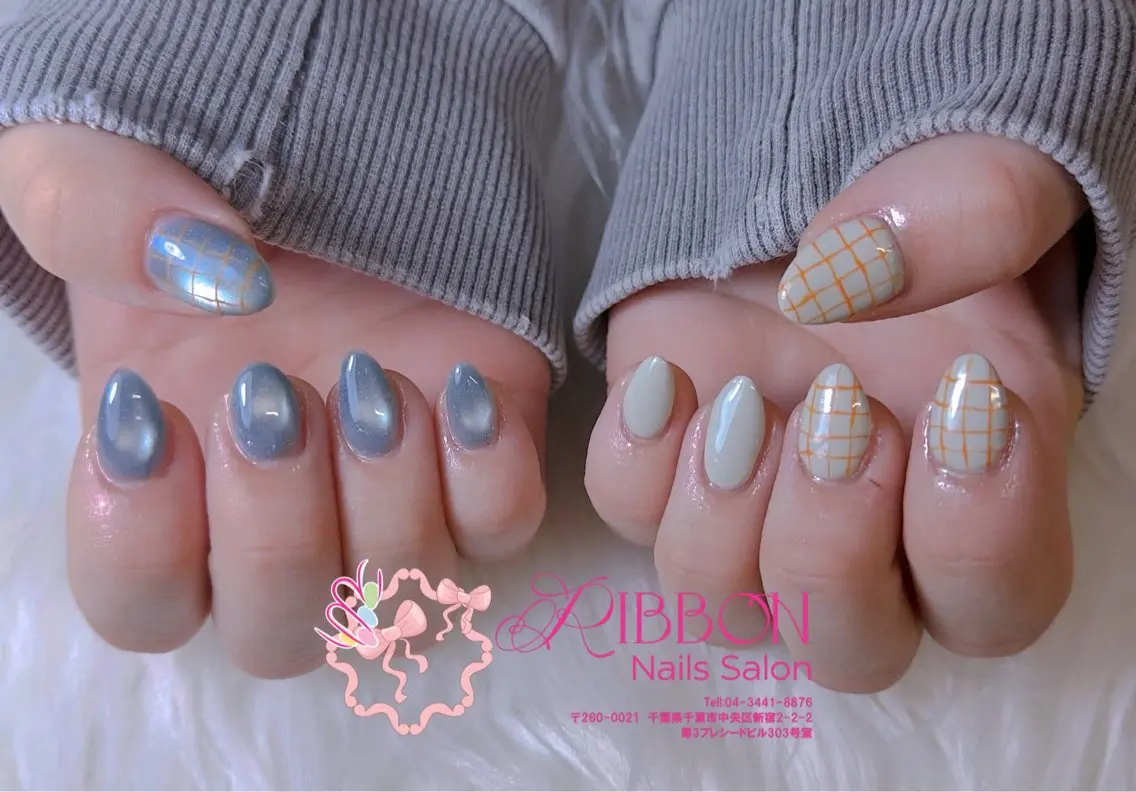 ネイル ジェルネイル マグネットネイル YUKI NAILのネイルデザイン
