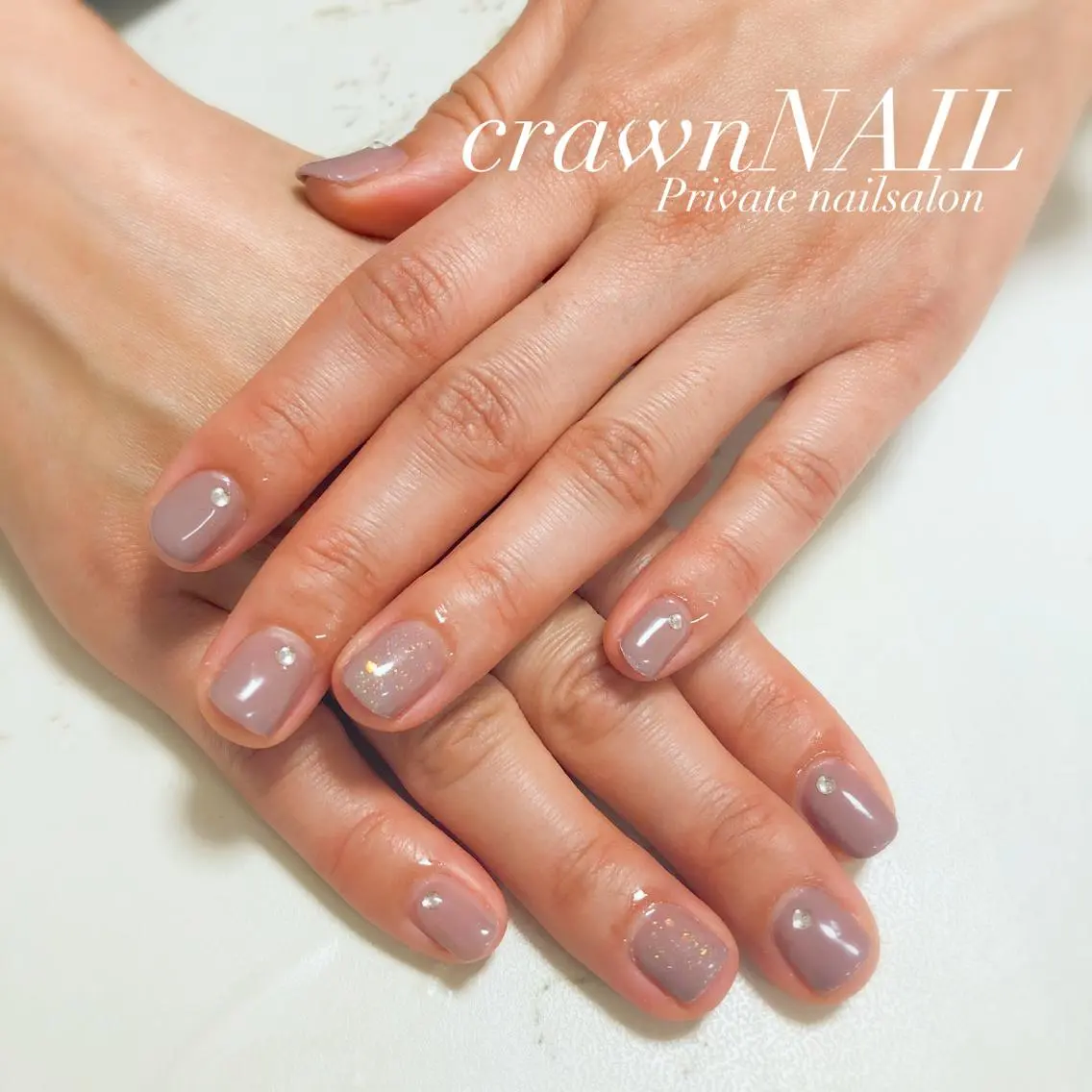 キッズ ネイル ワンカラーネイル シンプルネイル ensowa✱laf NAILのネイルデザイン