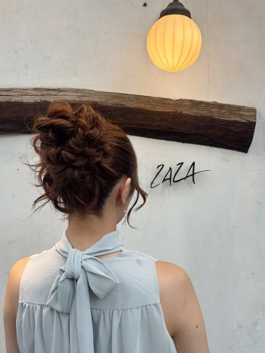 ヘアアレンジ ヘアセット ZAZA KANNA🌺のヘアスタイル