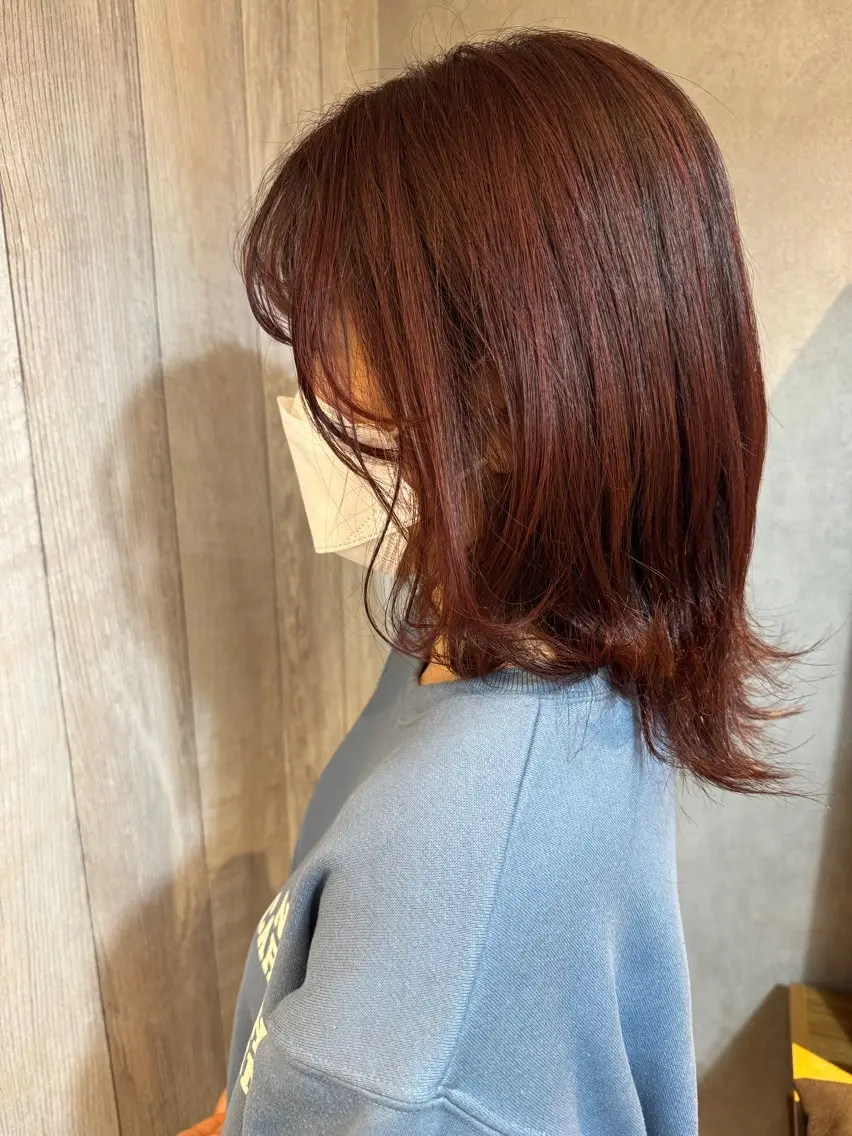ミディアム カラー 大塚 しおりのヘアスタイル