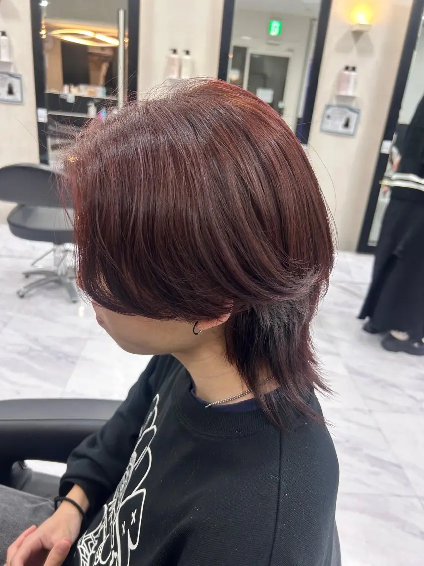 カラー メンズ レッドカラー ヘアカラー トリートメント 🍊小川実里🍊 /カラーレイヤーのヘアスタイル