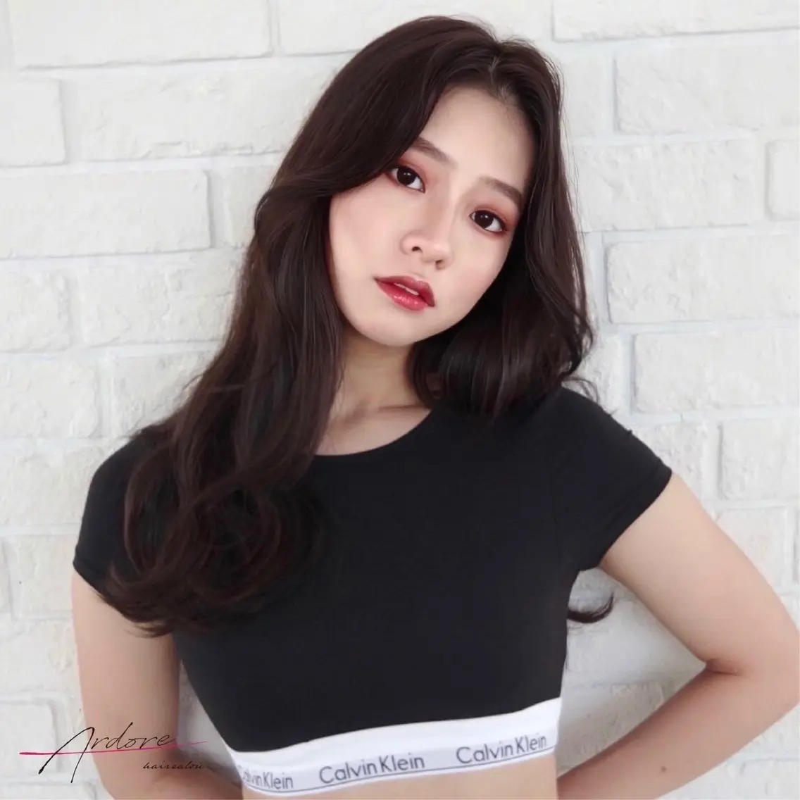 ロング カラー Ardore 韓国風カラー大阪のヘアスタイル