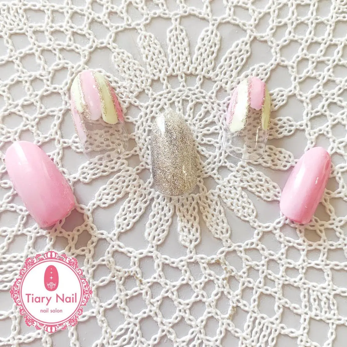 ネイル tiarynail K K🐼のネイルデザイン