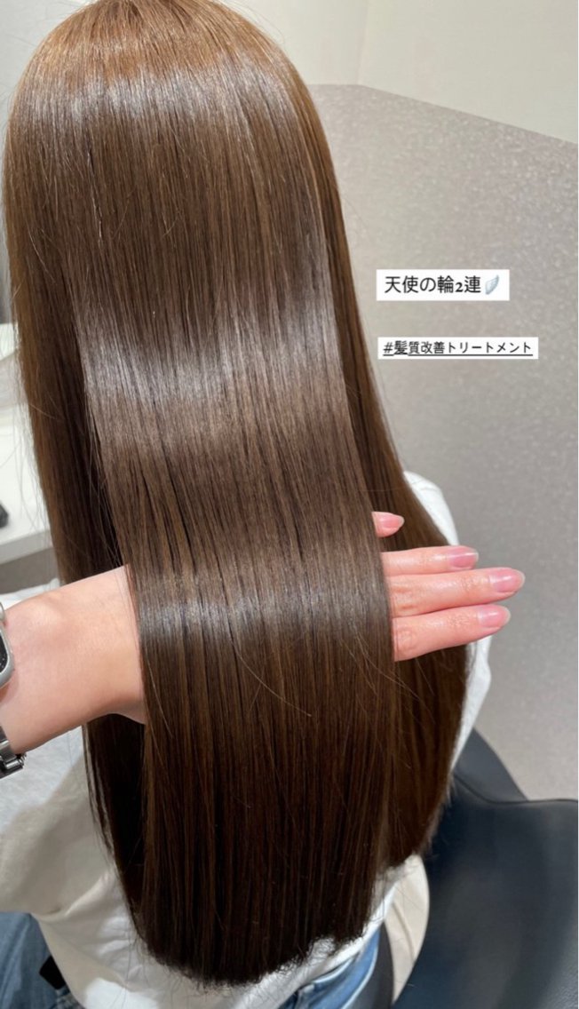ロング ロングレイヤー 髪質改善 レイヤーカット ロング トリートメント カット ヘアカラー トリートメント ❤︎︎韓国ヘア❤︎︎ 𝑺𝒉𝒊𝒉𝒐のヘアスタイル