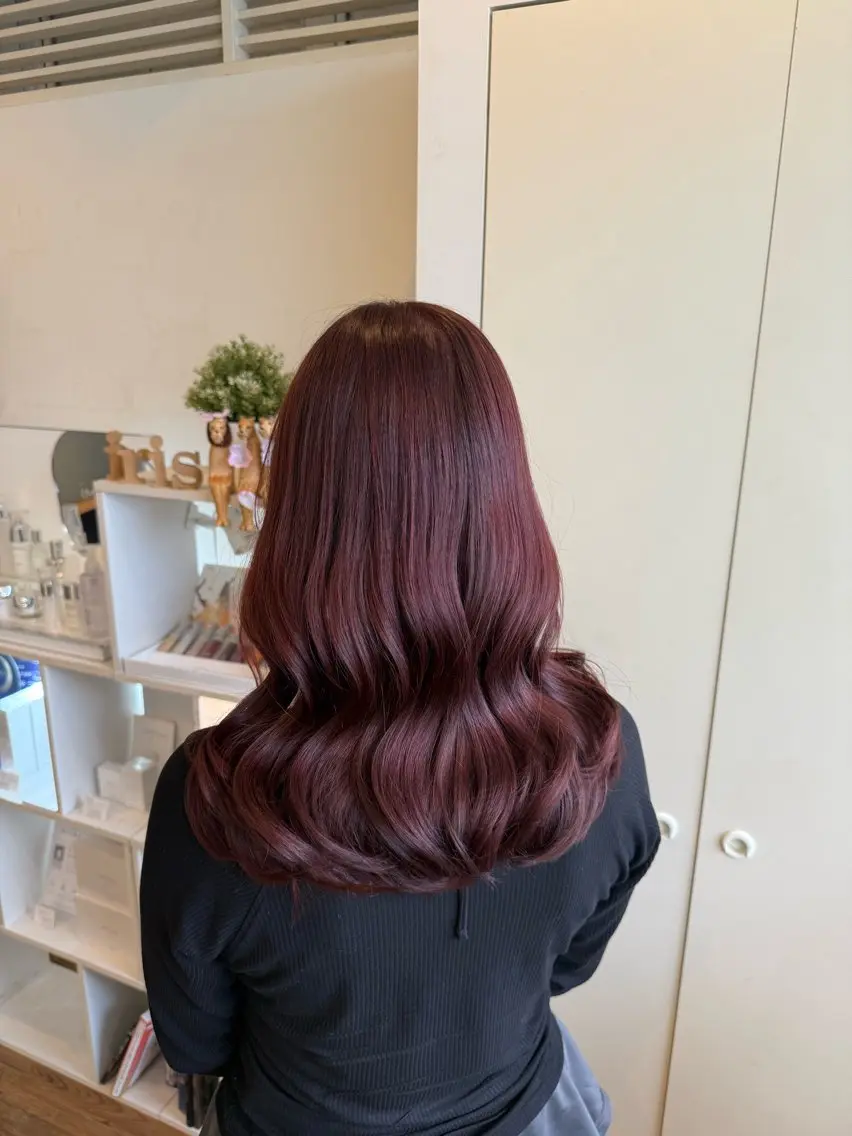 ロング カラー カット ヘアカラー トリートメント 竹添 有梨沙のヘアスタイル