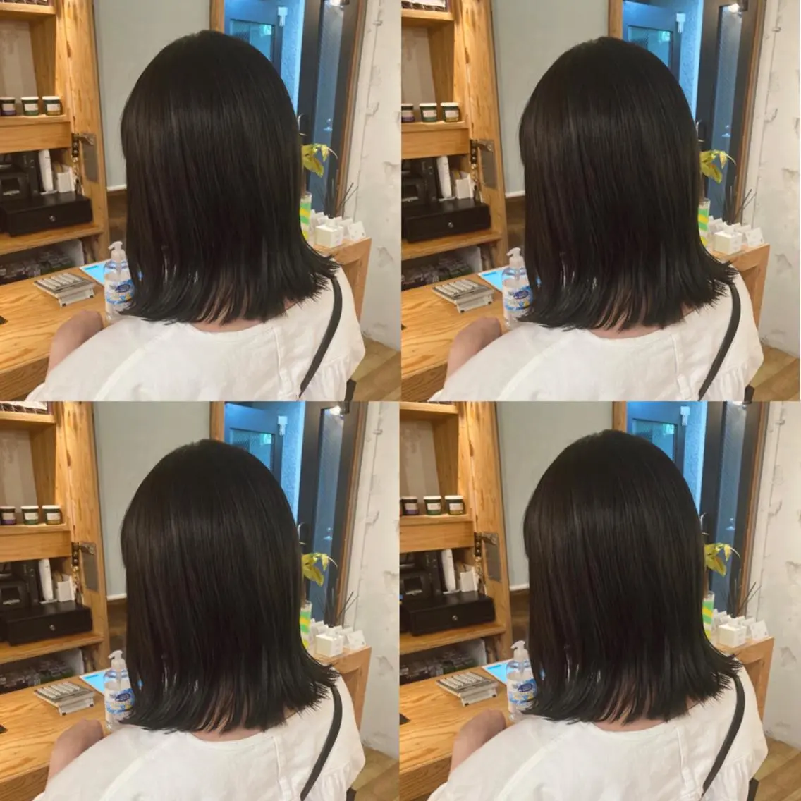 ミディアム カラー 黒髪 グレーブラック Miku🪄💫 フェイスレイヤーのヘアスタイル