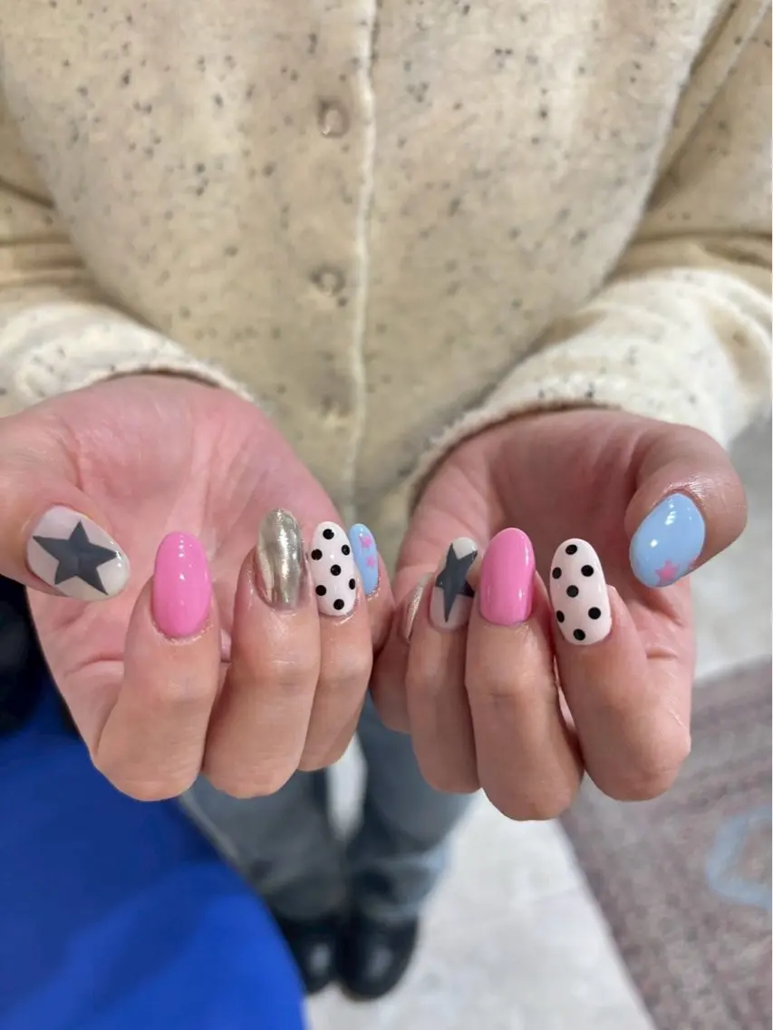 ハンド💅105分アートコース✨️オフあり(初回ジェルオフ無料)の写真