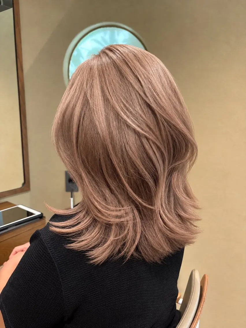 ミディアム カラー ヘアカラー 中目黒 akaneのヘアスタイル