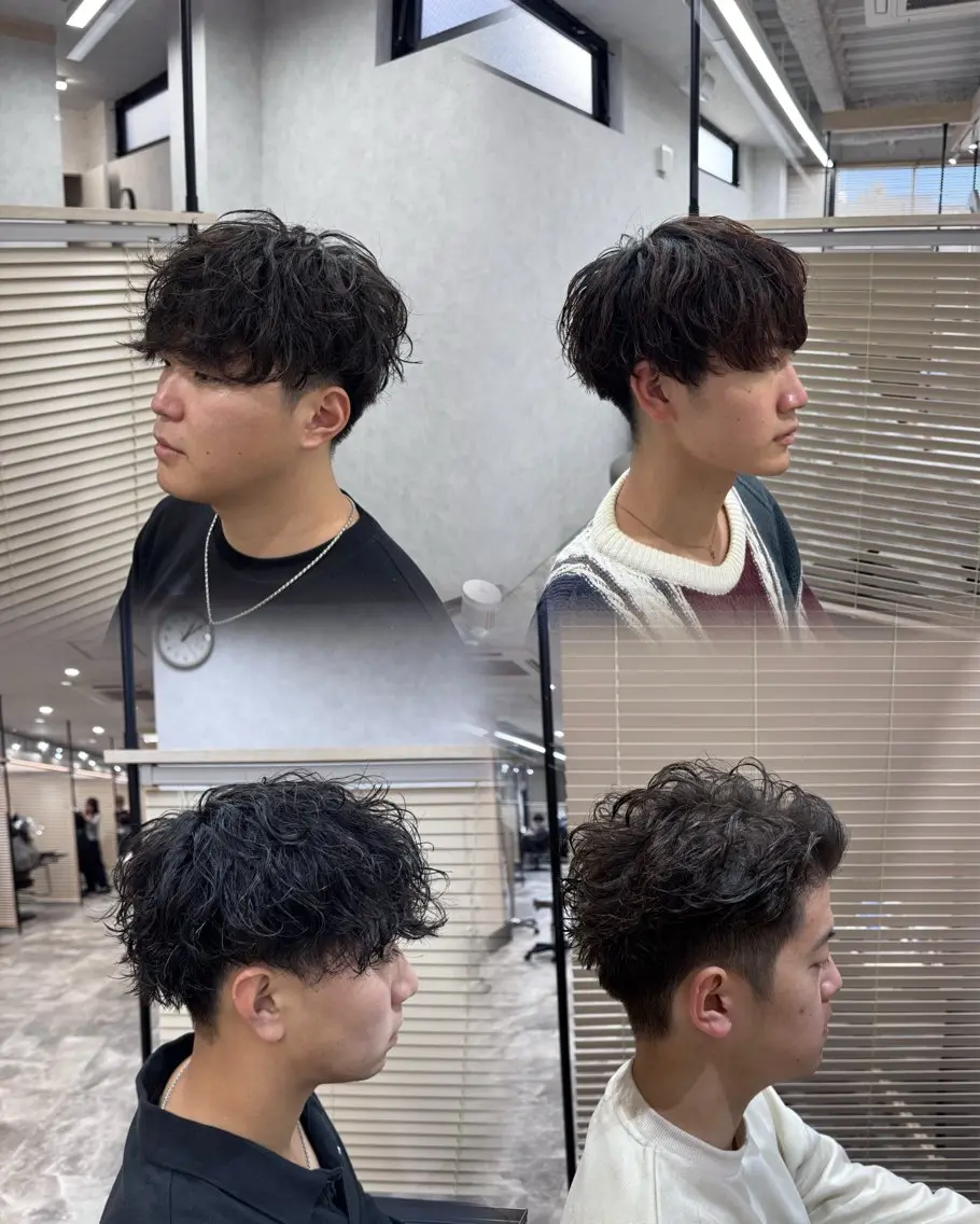 パーマ メンズ マッシュ メンズパーマ 堀 舜介/メンズカットのヘアスタイル