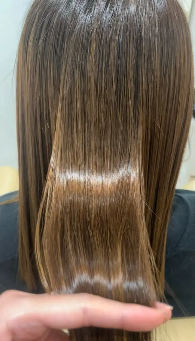 ロング 縮毛矯正 un knownのヘアスタイル