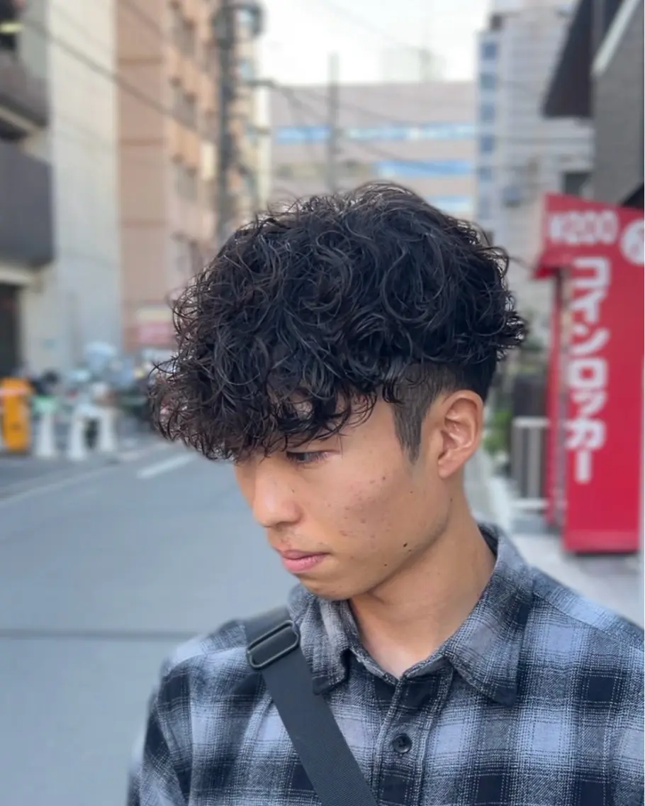 パーマ メンズ カット パーマ シャドウパーマ/ メンズ/KENTAのヘアスタイル