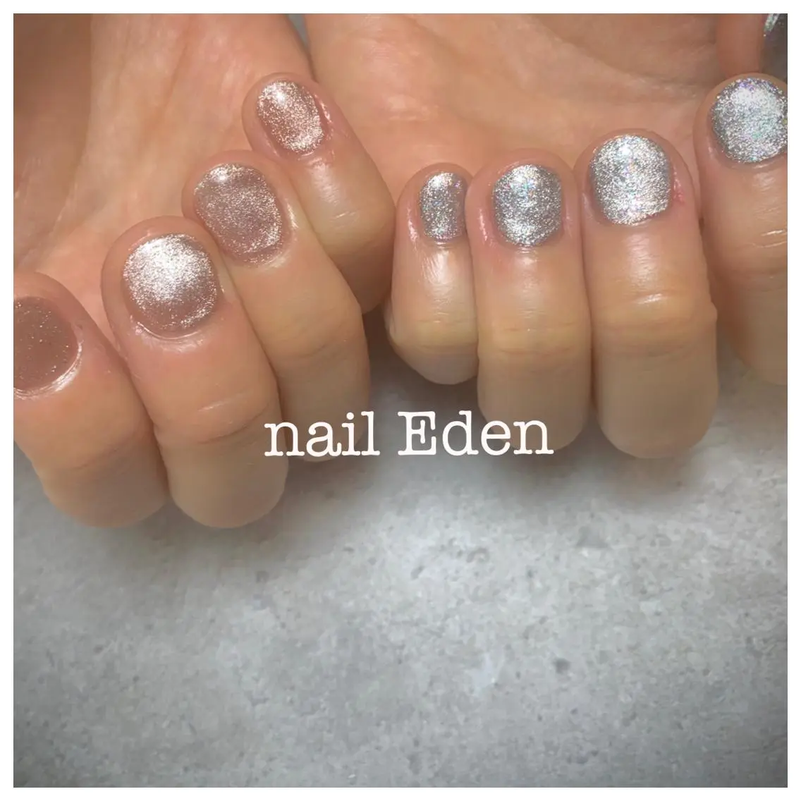 ネイル ジェルネイル マグネットネイル Eden ♾️のネイルデザイン