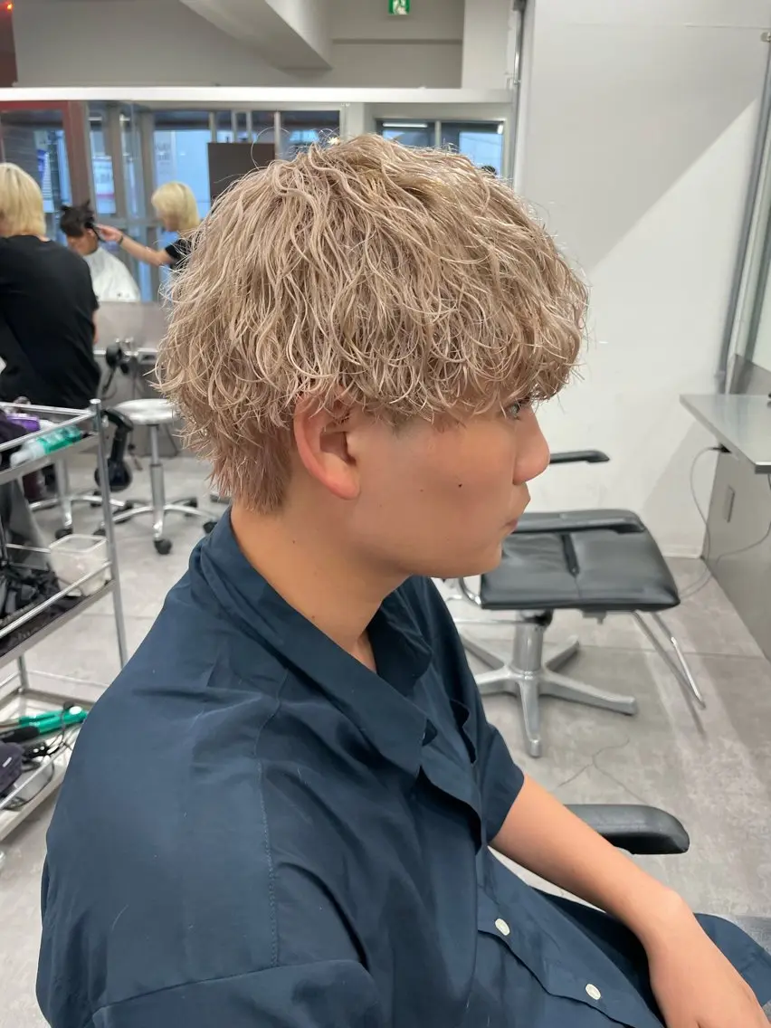 カラー パーマ メンズ カット ヘアカラー パーマ 町田エリアＮｏ．１/ パーマ特化/太田京希のヘアスタイル