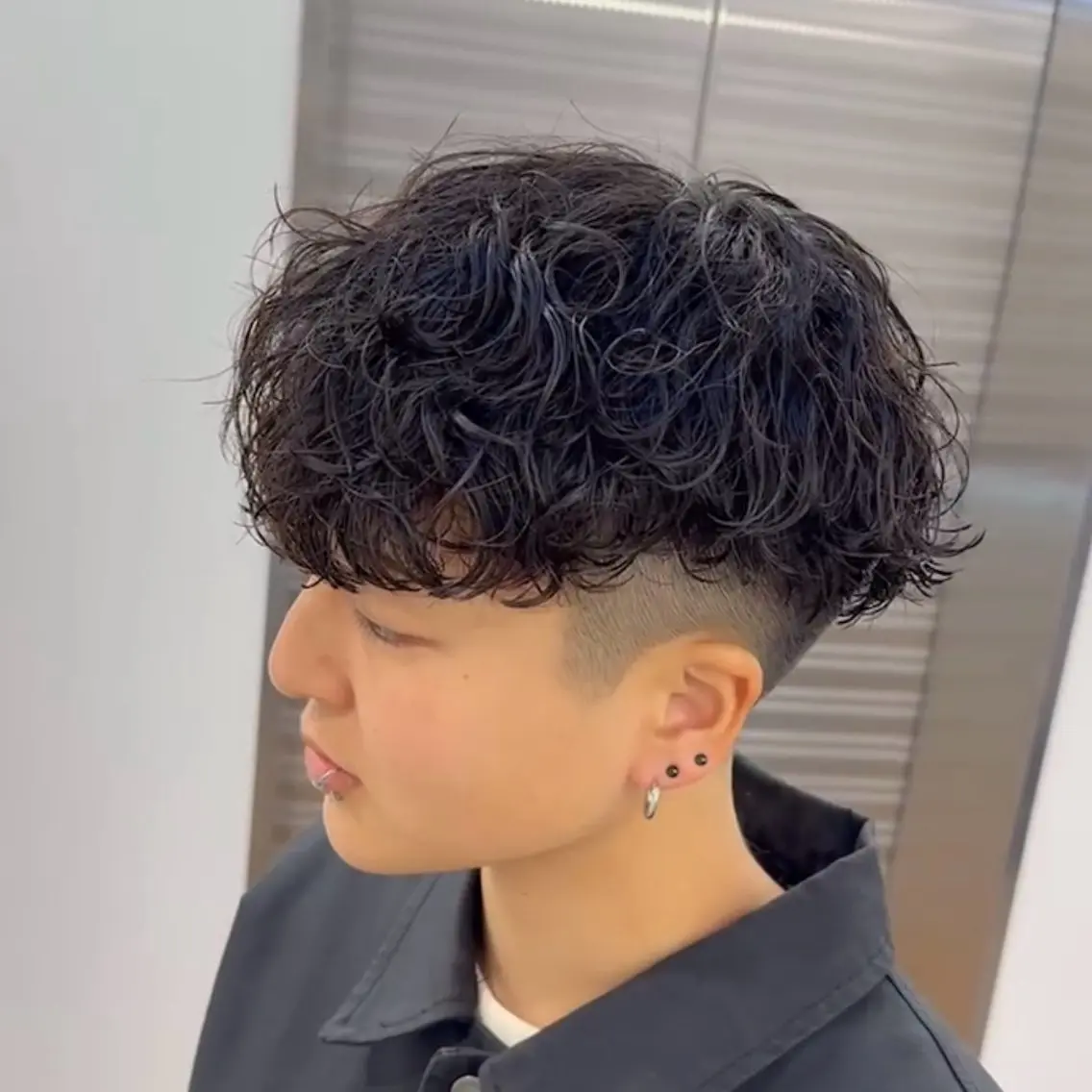ショート パーマ メンズ 【メンズ特化美容師】 大河内 名駅のヘアスタイル
