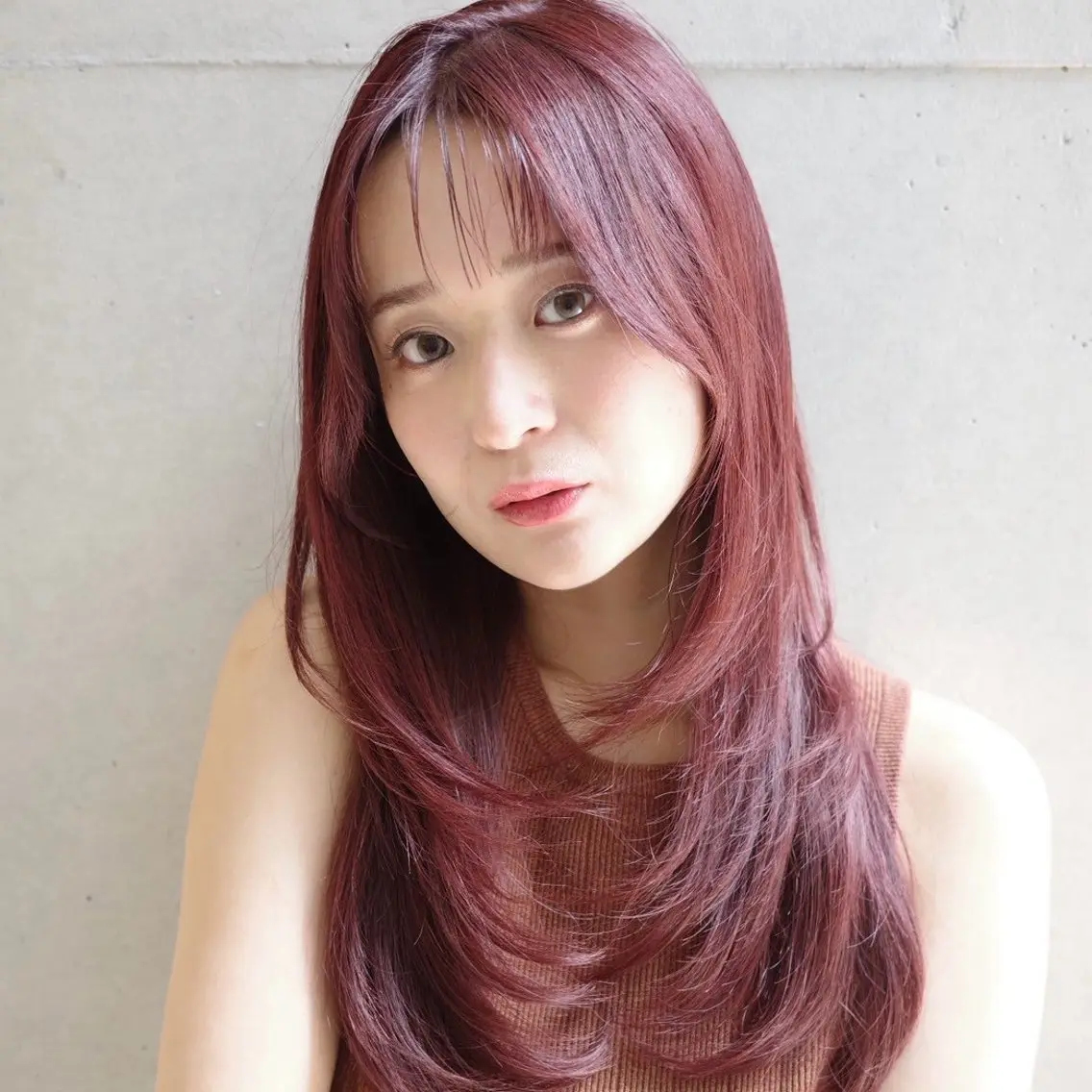 セミロング 髪質改善 レイヤーカット カット 縮毛矯正 トリートメント 韓国ヘア/ 髪質改善特化谷名勇輝のヘアスタイル