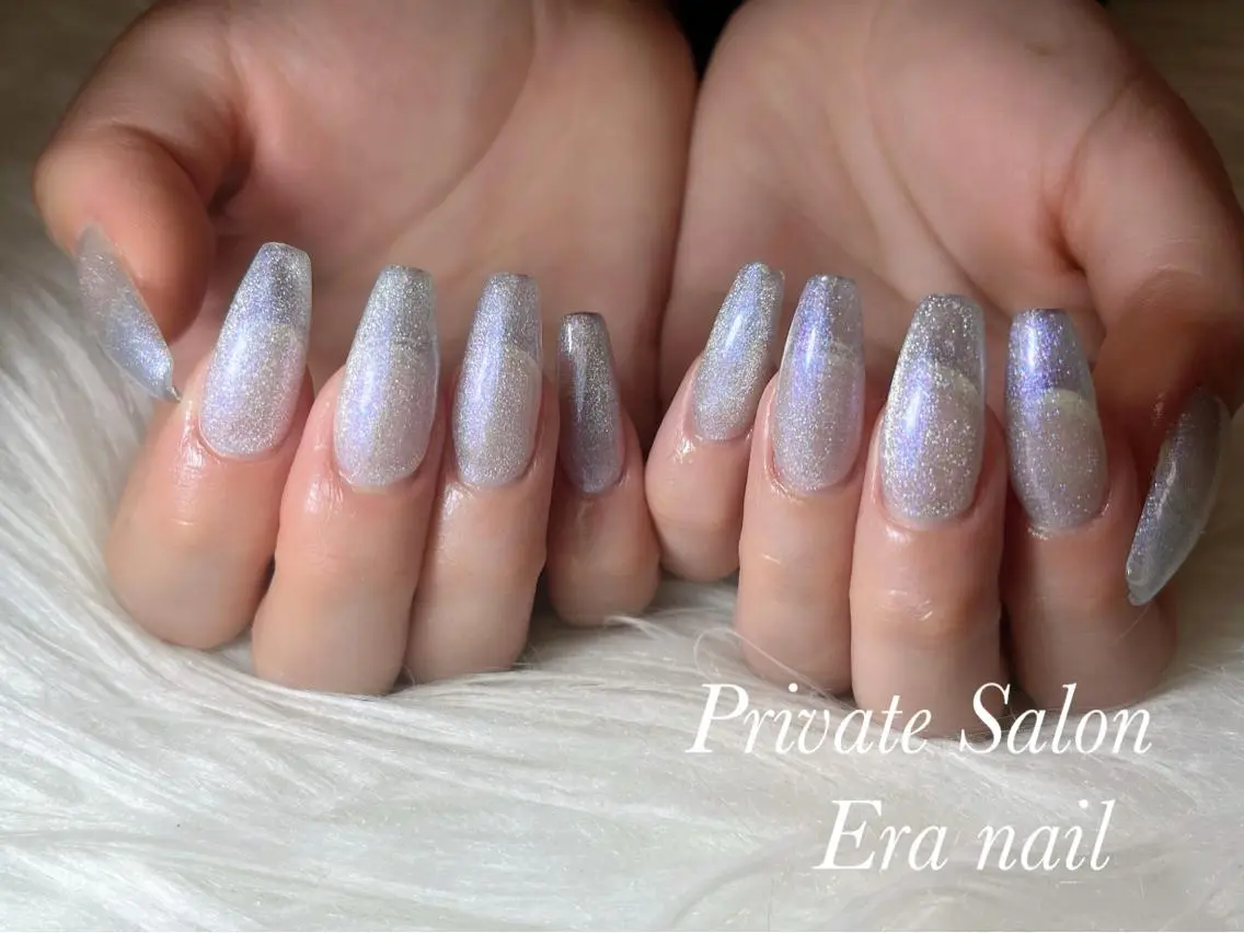 ネイル マグネットネイル マグネットワンカラー ワンカラーネイル スカルプネイル Era nailのネイルデザイン