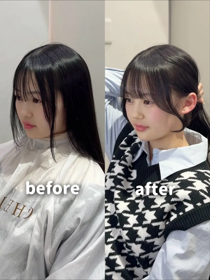 ロング YUZU🎀顔まわり ×レイヤーカットのヘアスタイル