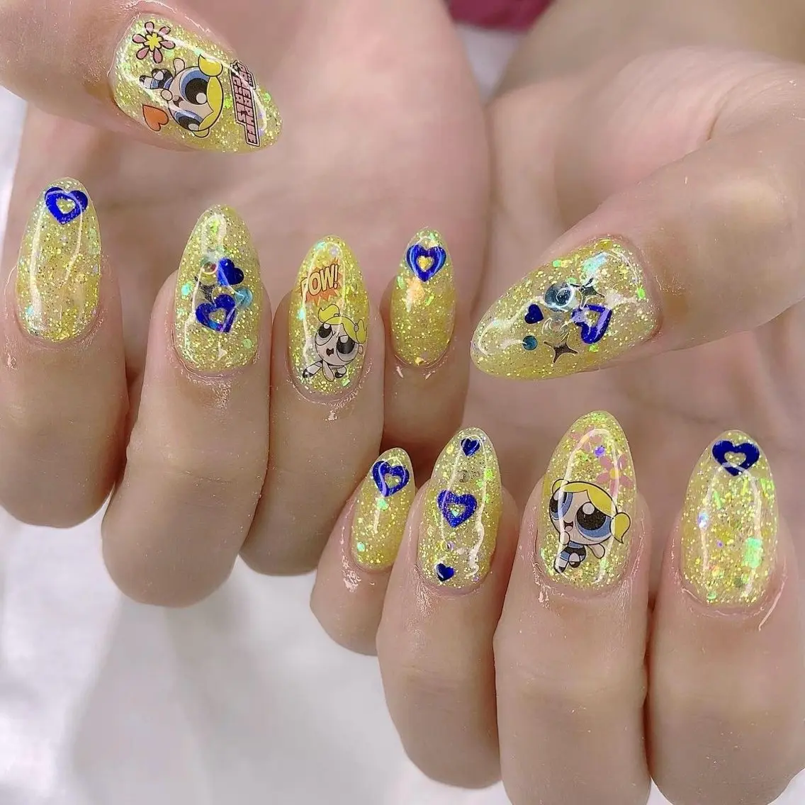 ネイル 渋谷／チップ長さ出し 👑アプレgel-xのネイルデザイン