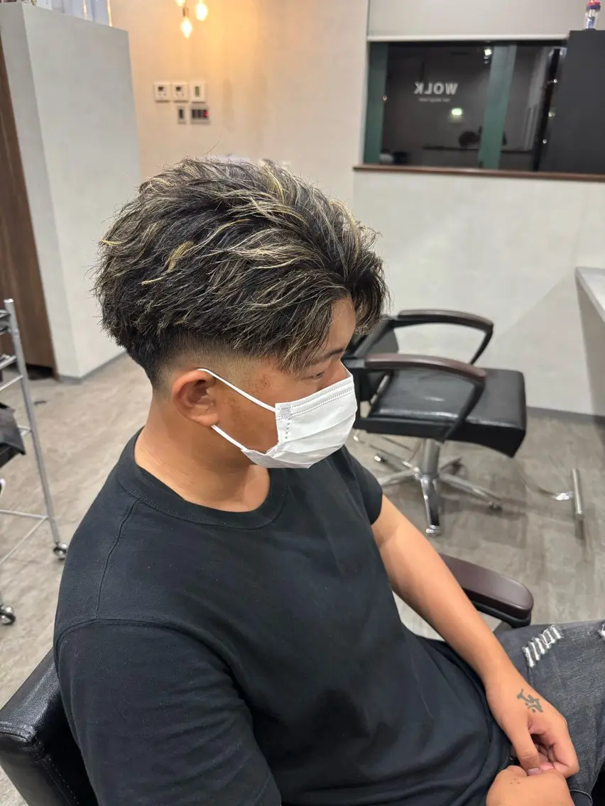 メンズ フェードカット 鈴木 陸のヘアスタイル