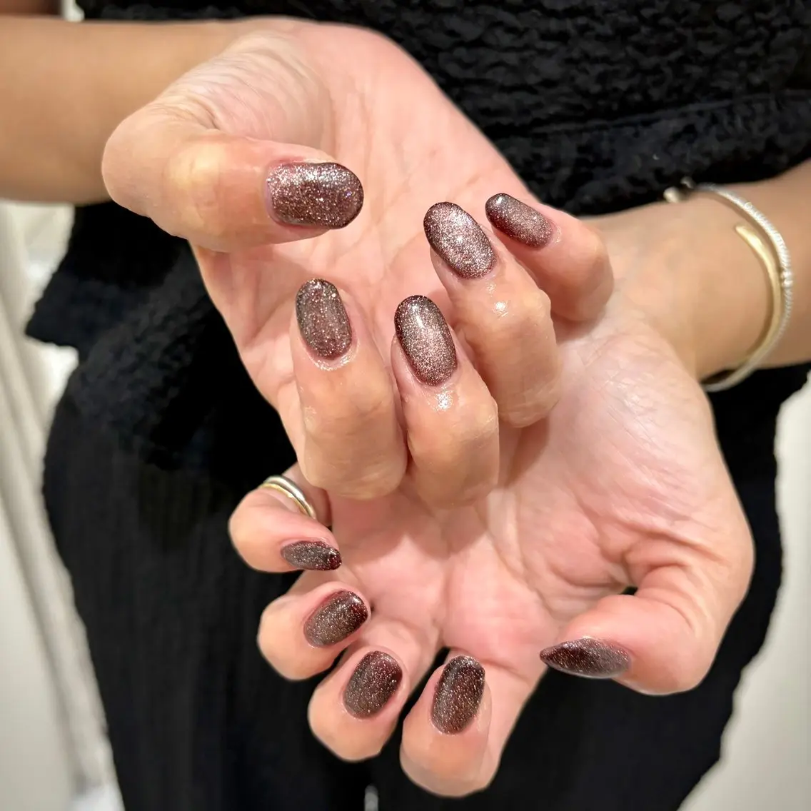 ネイル マグネットネイル メンズネイル ニュアンスネイル ワンカラーネイル シンプルネイル ハンドネイル あいり/ NailLife金山のネイルデザイン