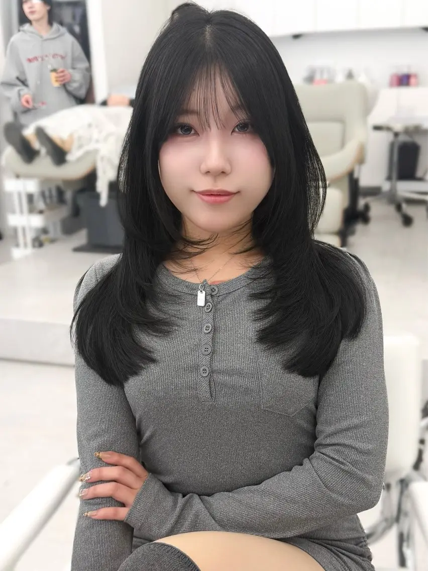 ミディアム カラー ヘアアレンジ カット ヘアカラー トリートメント 顔周り&ミディアム 特化/池袋/kokiのヘアスタイル
