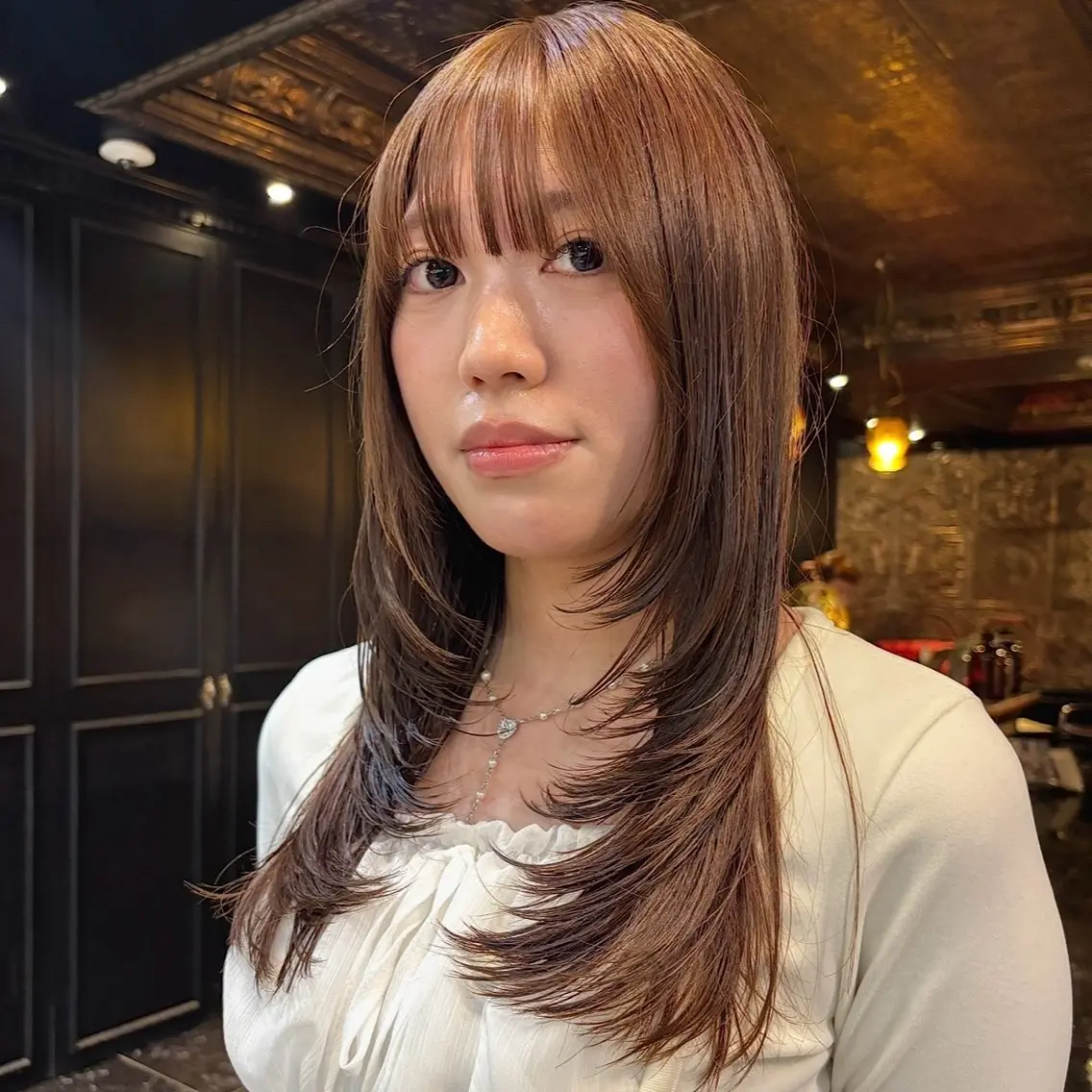 ミディアム カラー カット ヘアカラー トリートメント デザインレイヤー/ KOSUKEのヘアスタイル